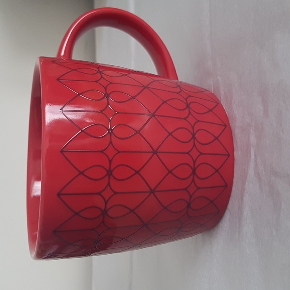 Starbucks 2013 Valentines Day Red Etched Twirled Hearts 14 fl oz Mug - Picture 3 of 10